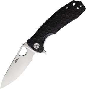 Honey Badger Medium Leaf Linerlock D2 Black