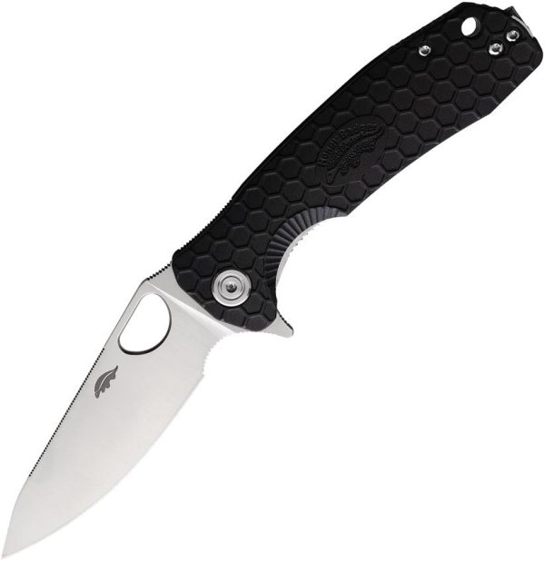 Honey Badger Medium Leaf Linerlock D2 Black