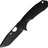 Honey Badger Large Linerlock Tanto Folding Knife D2 Black