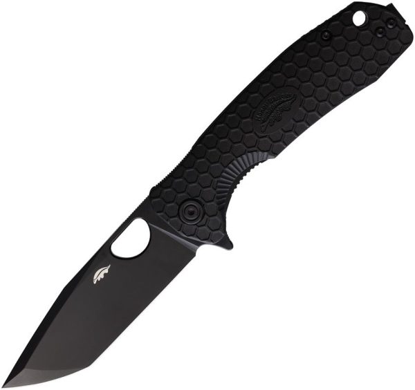 Honey Badger Large Linerlock Tanto Folding Knife D2 Black