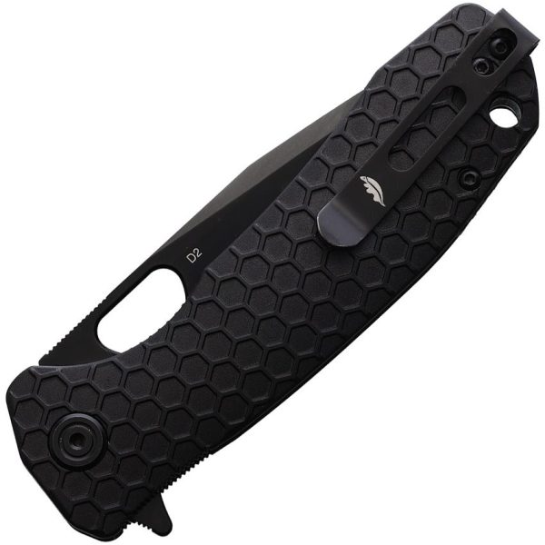 Honey Badger Large Linerlock Tanto Folding Knife D2 Black