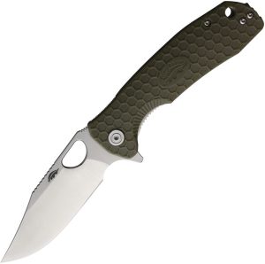 Honey Badger Large Linerlock Clip Green 8Cr13MoV