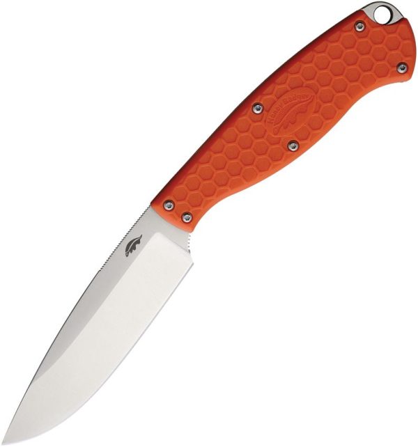 Honey Badger Camp Knife Orange FRN 3.75in Fixed Blade