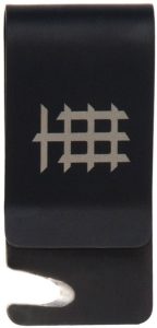 Halfbreed Blades Cash and Card Clip - Black Titanium