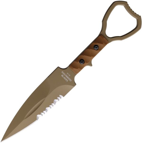 Halfbreed Blades Compact Clearance Gen 2 Fixed Blade K110 Dark Earth