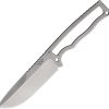 Halfbreed Blades Compact Field Knife Fixed Blade 4" Stonewash
