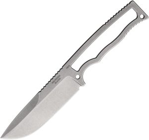 Halfbreed Blades Compact Field Knife Fixed Blade 4" Stonewash