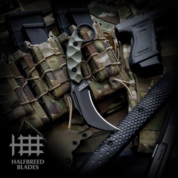 Halfbreed Blades Close Quarters Battle Fixed Blade ODG K340