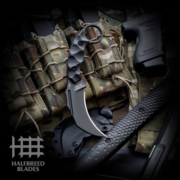 Halfbreed Blades Close Quarters Battle Fixed Blade Knife K340