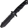 Halfbreed Blades Emergency Rescue Knife - Black Sawback