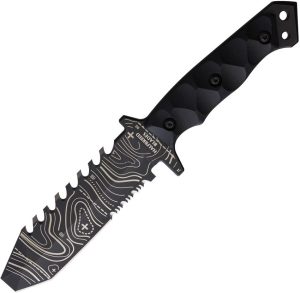 Halfbreed Blades Emergency Rescue Knife Fixed Blade Black Tanto