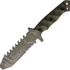 Halfbreed Blades Emergency Rescue Knife Fixed Blade OD Green
