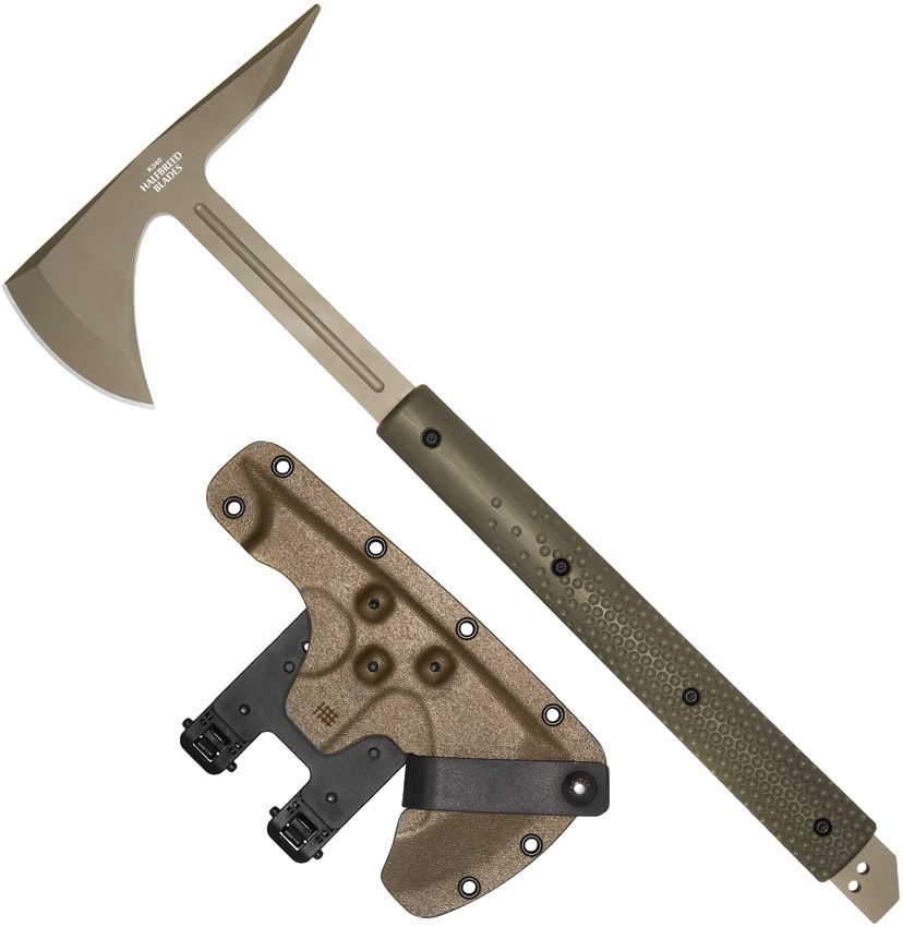 Halfbreed Blades Large Breaching Axe OD Green K110 7.5"