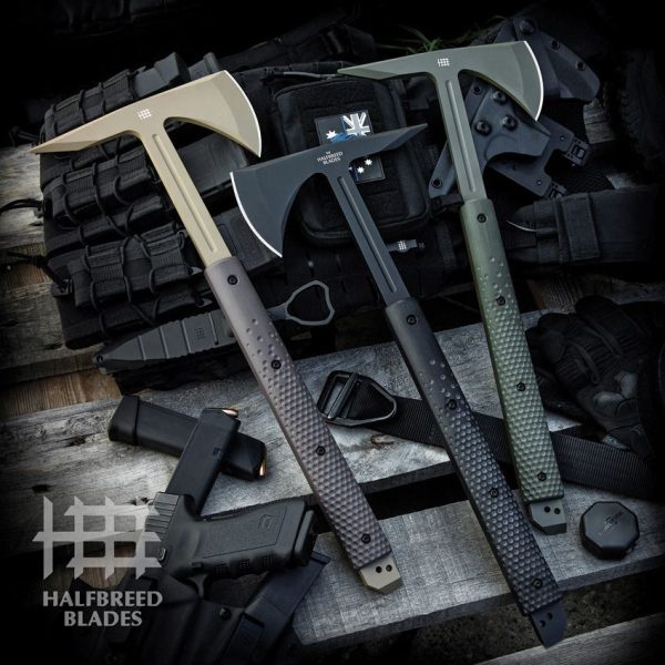 Halfbreed Blades Large Breaching Axe - OD Green K110