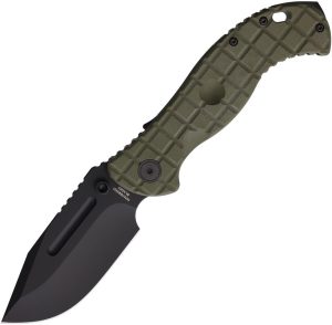Halfbreed Blades Large Bush Folder Gen 2 CPM-3V OD Green