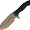 Halfbreed Blades Large Bush Knife Dark Earth 5.75" Fixed Blade