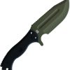 Halfbreed Blades Large Bush Knife OD Green Fixed Blade