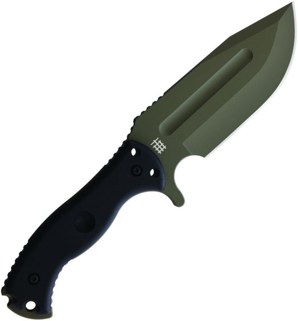 Halfbreed Blades Large Bush Knife OD Green Fixed Blade