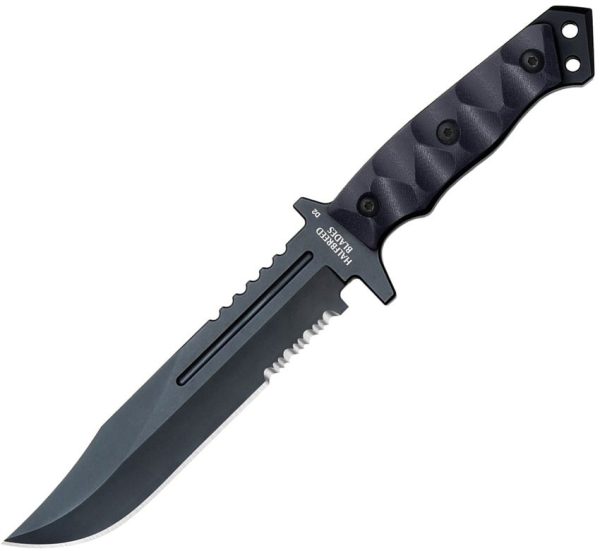 Halfbreed Blades Large Infantry Knife Gen 2 Black Fixed Blade