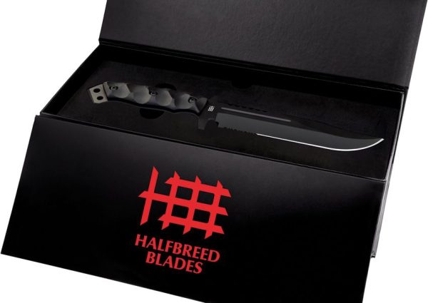 Halfbreed Blades Large Infantry Knife Gen 2 Black Fixed Blade