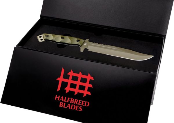 Halfbreed Blades Large Infantry Knife Gen 2 OD Fixed Blade