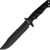 Halfbreed Blades Large Infantry Knife Gen 2 Black K340 Fixed Blade