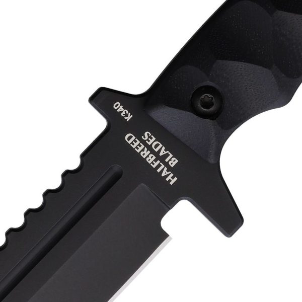 Halfbreed Blades Large Infantry Knife Gen 2 Black K340 Fixed Blade