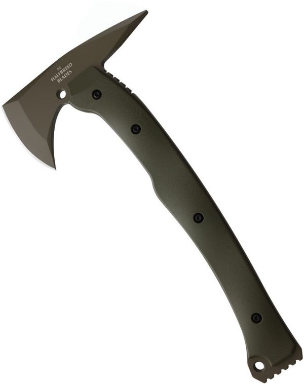 Halfbreed Blades Large Rescue Axe OD Green K110 Fixed Blade