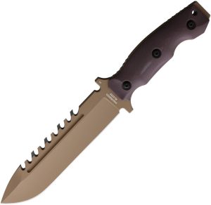 Halfbreed Blades Large Survival Knife Fixed Blade Dark Earth