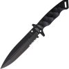 Halfbreed Blades Medium Infantry Fixed Blade D2 Black Kydex