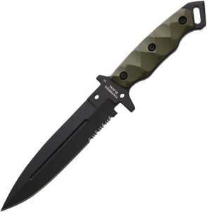 Halfbreed Blades Medium Infantry Knife BLK/OD Spear