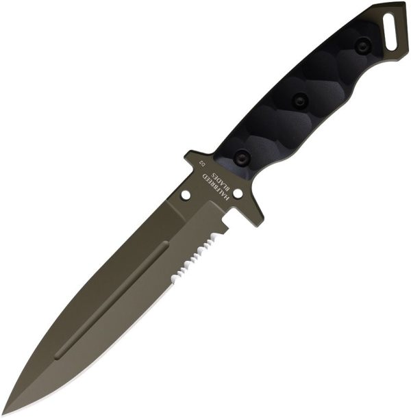 Halfbreed Blades Medium Infantry Knife OD/BLK Spear