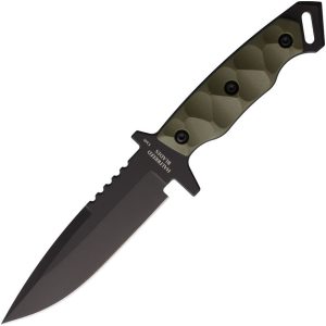 Halfbreed Blades Medium Infantry K340 Fixed Blade Tactical Knife OD Green