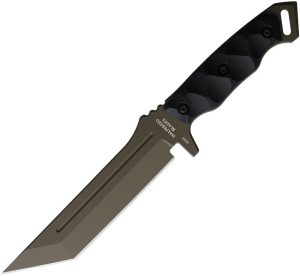 Halfbreed Blades Medium Infantry Knife - OD Green Tanto Black Handle