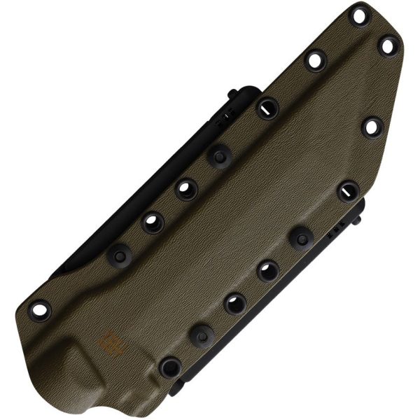 Halfbreed Blades Medium Infantry Knife OD Fixed Blade Tanto