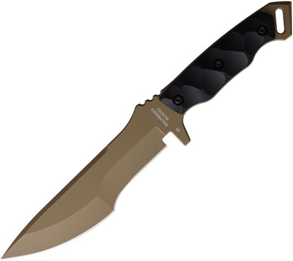 Halfbreed Blades Medium Infantry Knife - Drop Point Dark Earth Blade