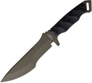 Halfbreed Blades Medium Infantry Knife - Drop Point OD Green Blade