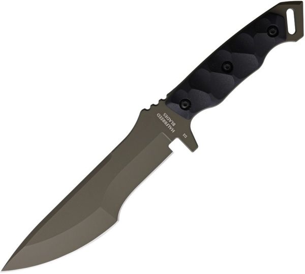 Halfbreed Blades Medium Infantry Knife - Drop Point OD Green Blade