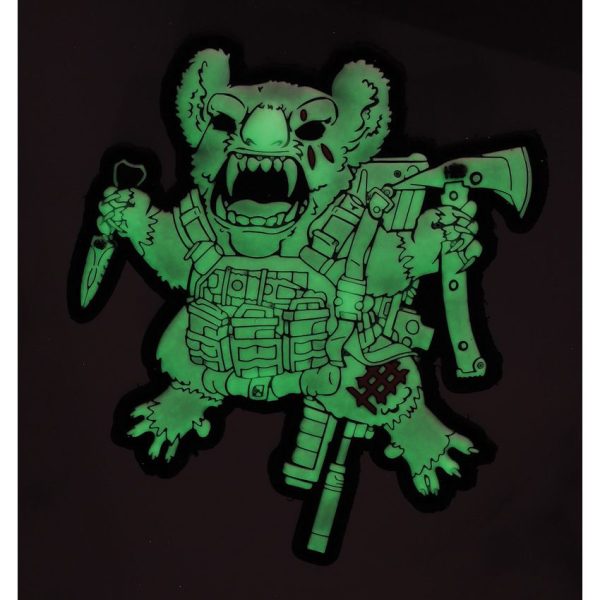 Halfbreed Blades GITD Drop Bear Morale Patch - Glow-in-Dark