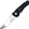 HBKBLKRB.jpg Heibel Knives Blackhawk Linerlock Folding Knife 3.5" D2 Black G10