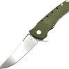 HBKBLKRG.jpg Heibel Knives Blackhawk Linerlock 3.5" D2 OD Green Folding Knife