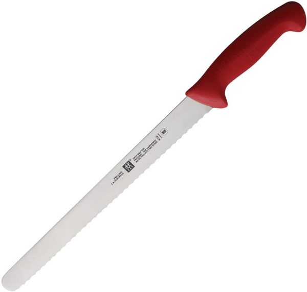 Henckels Zwilling Twin Master Serrated Slicer 10in Red