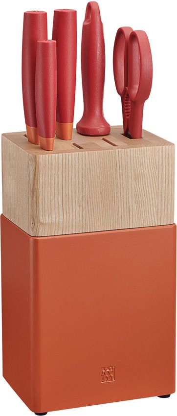 Henckels Zwilling Now S 6pc Block Set Orange