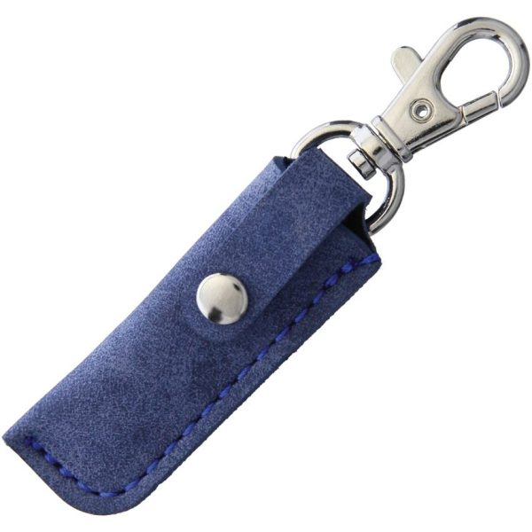 Higonokami SK Folder Brass - Blue Leather Sheath