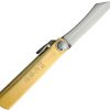 Higonokami SK Folder Brass - Red Leather Sheath