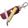 Higonokami SK Folder Brass - Red Leather Sheath