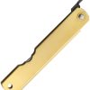 Higonokami Folder Brass Blue Paper Steel