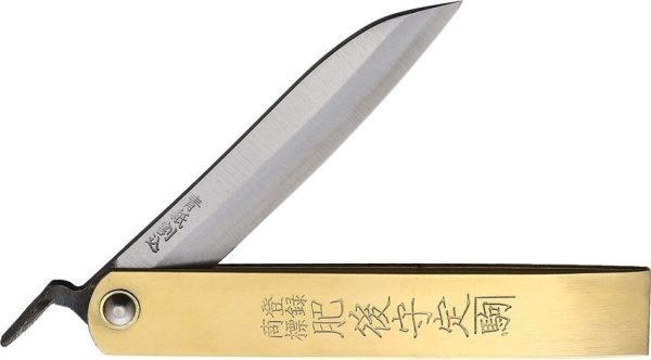 Higonokami Tateori Style Folder SK5 Brass