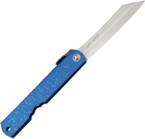 Higonokami Mizushibuki Splash Blue Folding Knife Japanese Steel