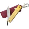 Higonokami Folder Brass Blue Paper Steel 75mm Folding Knife